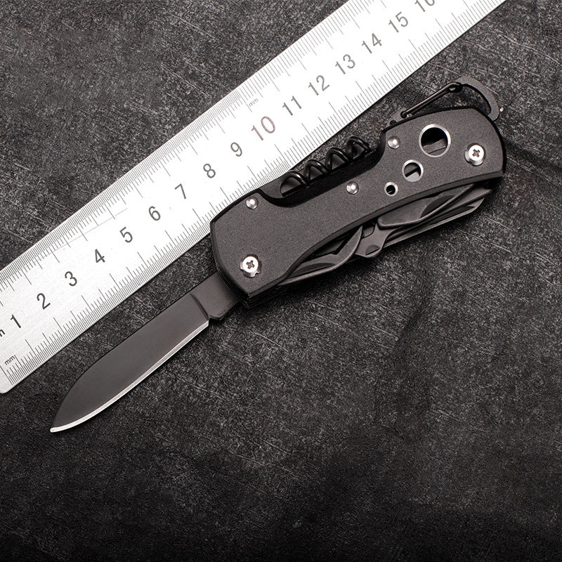 15-Function Multi-Tool Pocket Knife - Black