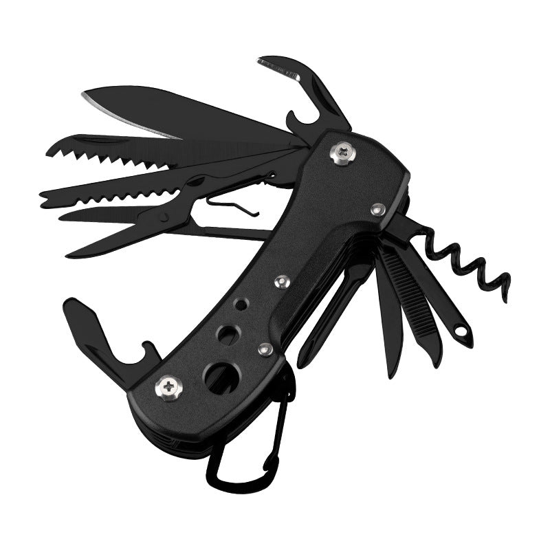 15-Function Multi-Tool Pocket Knife - Black