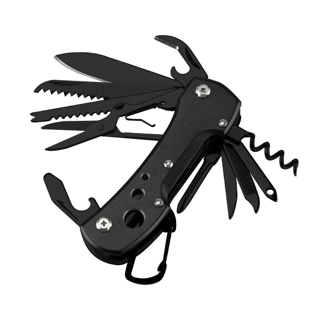15-Function Multi-Tool Pocket Knife - Black