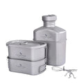 NNEOBA Titanium Camping Cooking Mess Set Grey