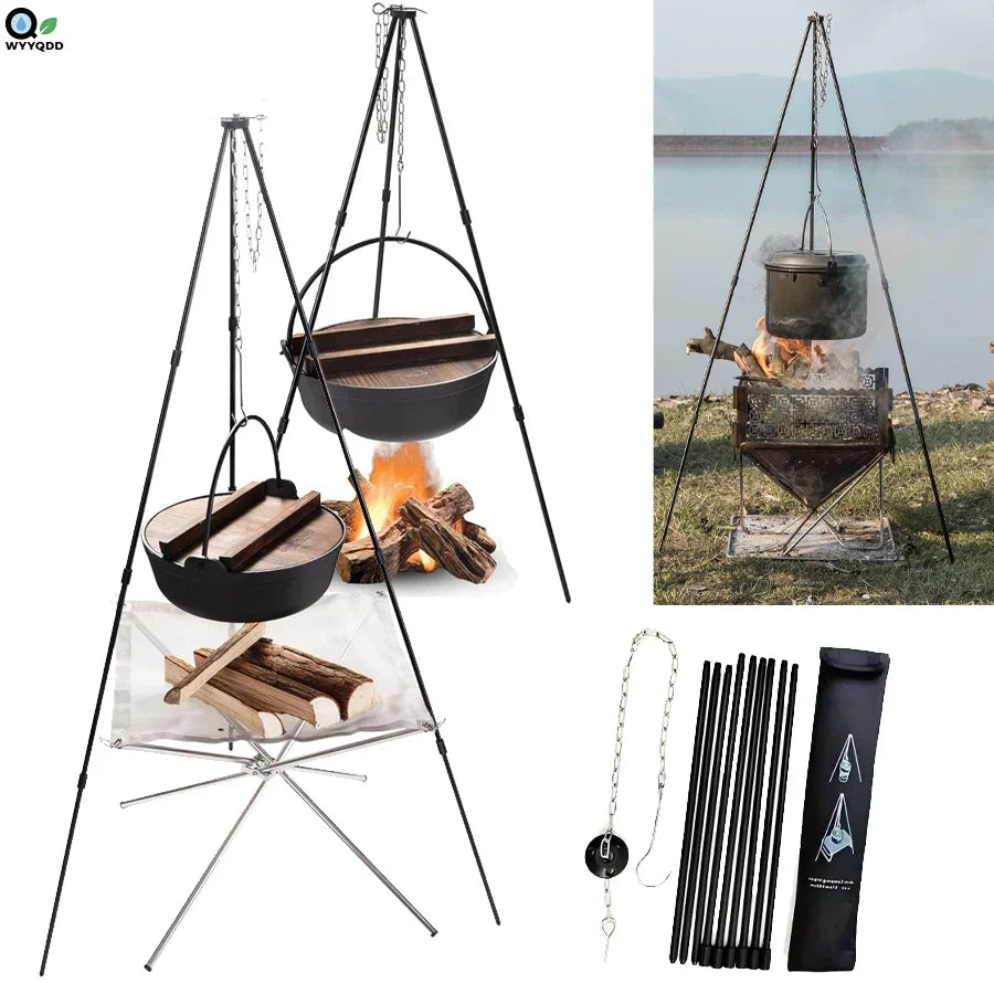 NNEOBA Camping Bonfire Tripod Cooking Stand