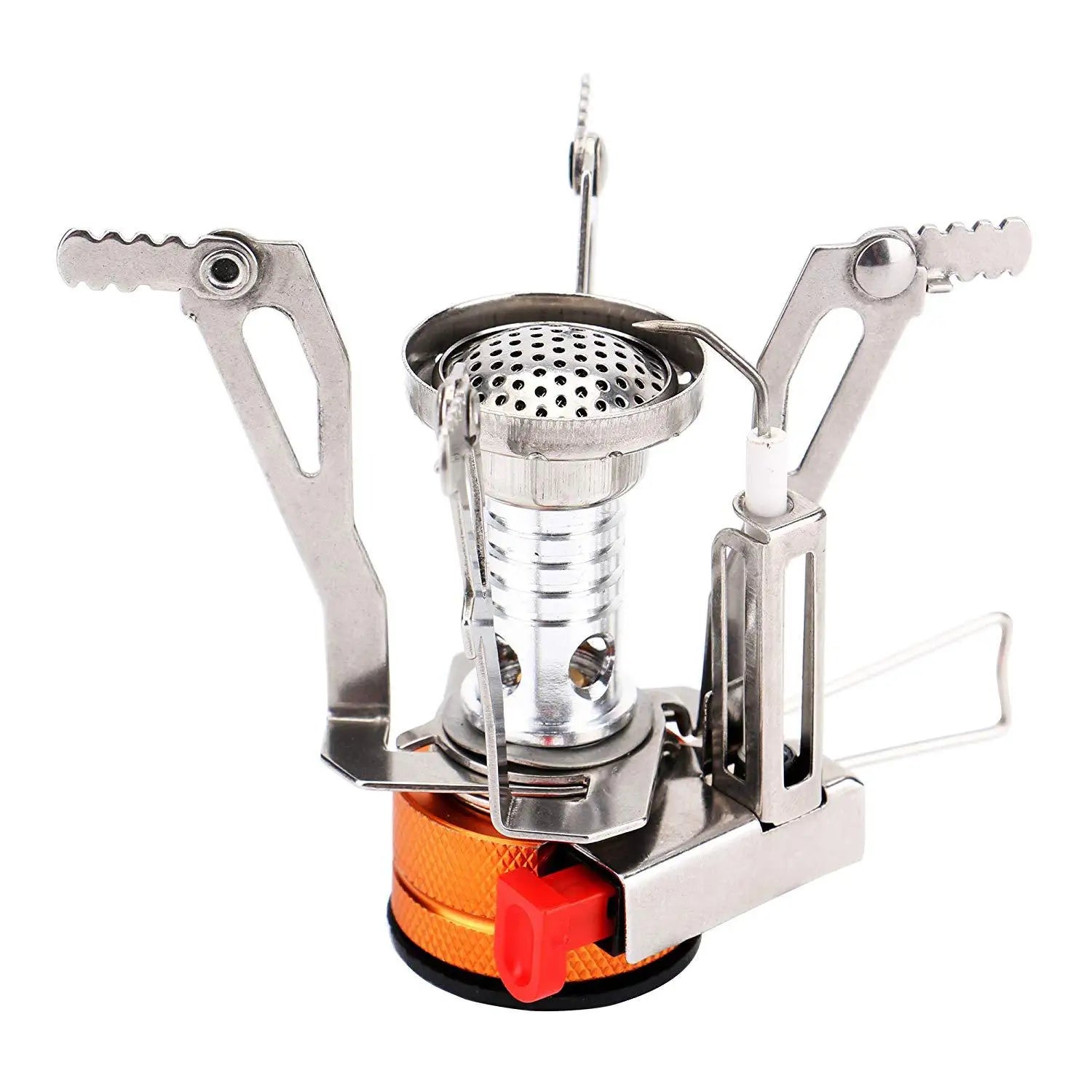 Portable All-in-One Camping Stove with Fuel Canister Converter – Lightweight Outdoor Cooking System