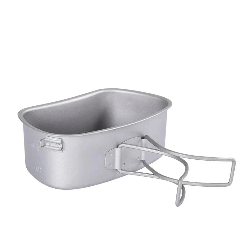 Titanium Camping Cooking Mess Set Grey