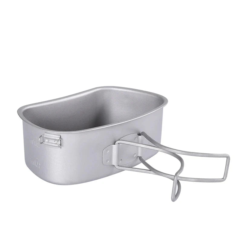 NNEOBA Titanium Camping Cooking Mess Set Grey
