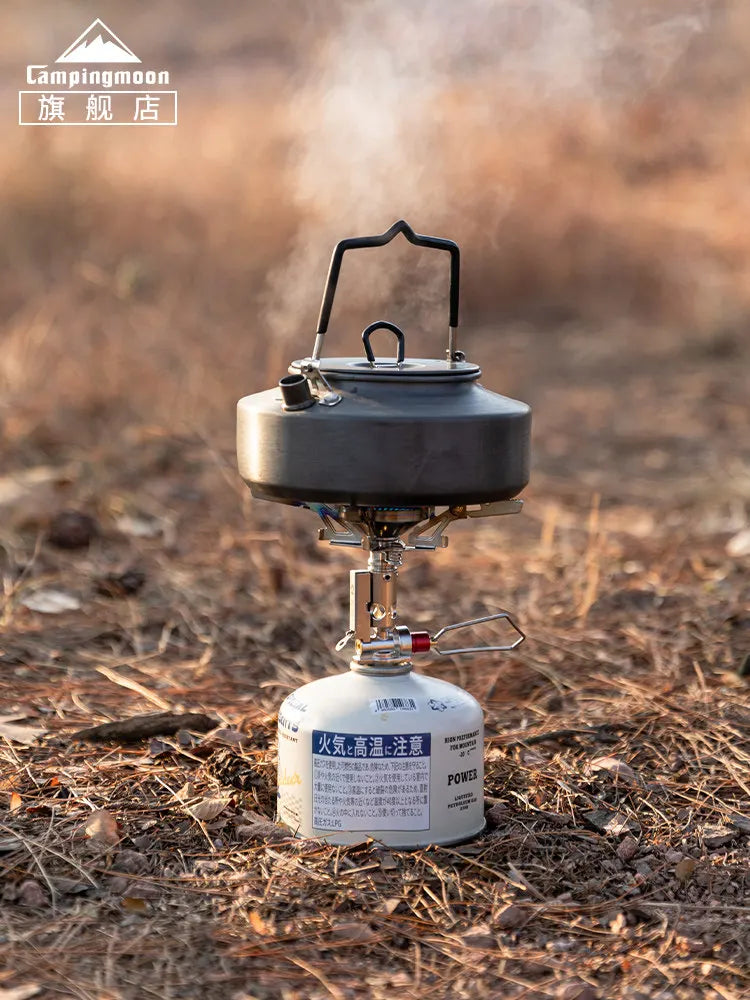 Titanium Portable Camping Gas Stove – Lightweight Rocket Stove for Outdoor Cooking