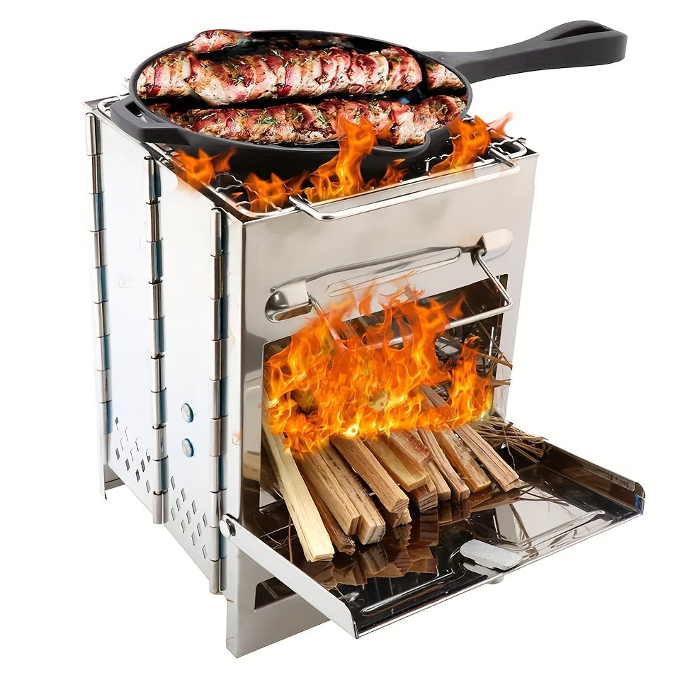 Wood Stove Ultralight Folding for Outdoor Cooking
