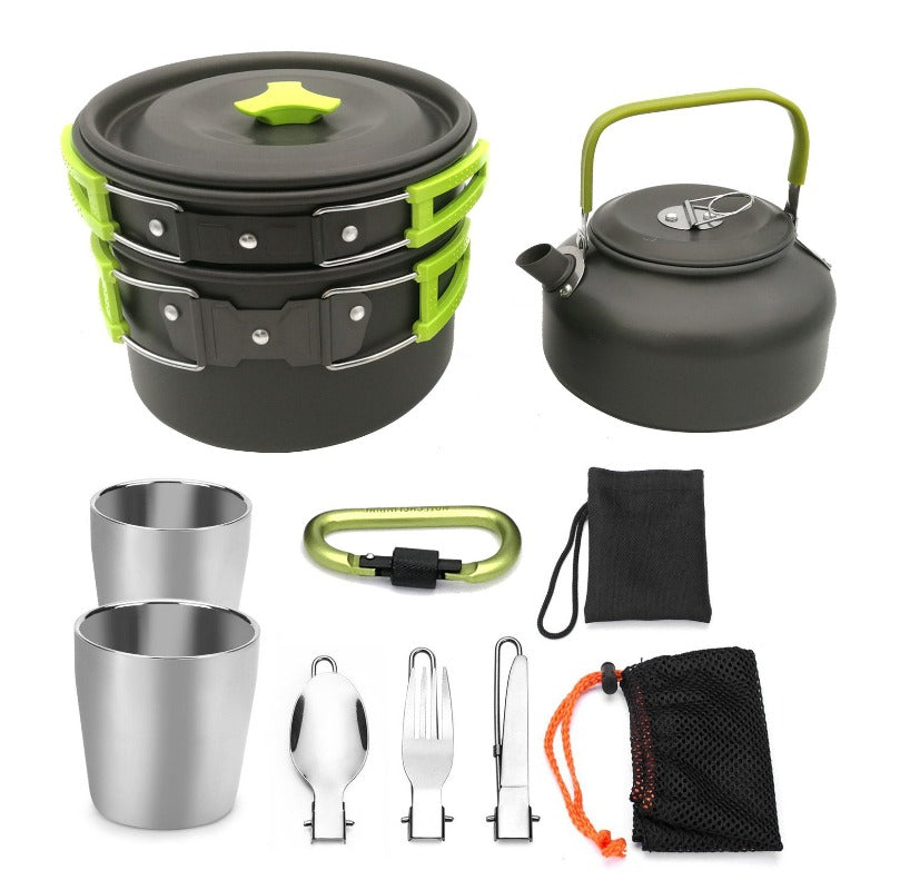 2-3 Person Camping Cookware Set - Pots & Pans