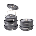 NNETM Camping Kitchen Set for 4-Person Cooking (9pcs)